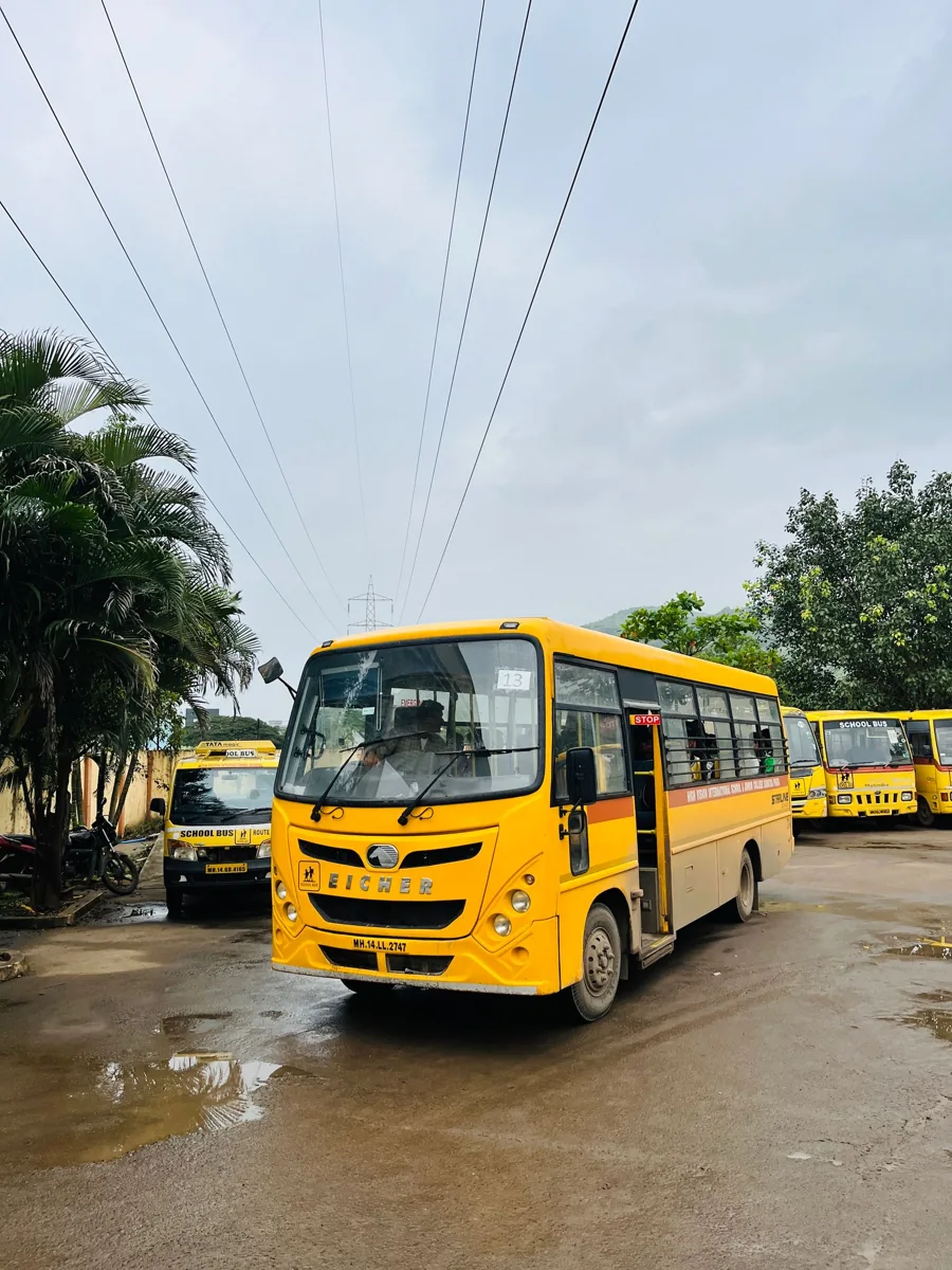 School bus ready for a learning trip